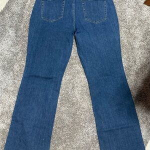 Duluth Trading Co Blue Flare Wide Leg Jeans